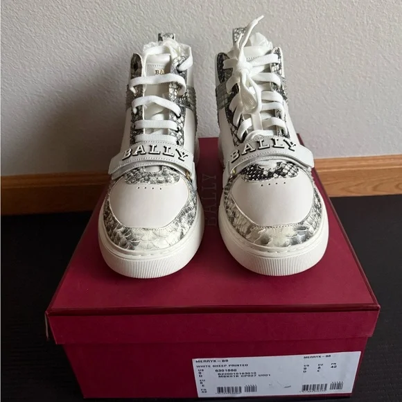 Bally Snakeskin Pattern Sneakers - Picture 2 of 4